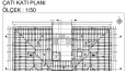 Detaylı Çatı Katı Planı & Kesit & Cephe 2D AutoCAD Çizimi