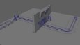 3D Door & Robotic Arm: Model and Animation