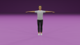 Lowpoly animasyonlu karakter tasarımı