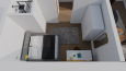 1+1 Ev ve Oda Renderları