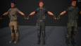 Komando low poly rigged.