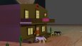 Low Poly Konsept Kovboy kasabası