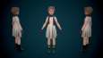3D Stilize Kız (Game Ready)