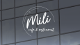 Mili Reataurant & Cafe Minimalist Typografik Logo Çalışması