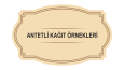 Antetli Kağıt Örnekleri