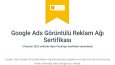 Google ads sertifikalar