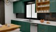 Country Mutfak Tasarımı 3D Render