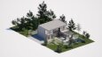 Barcelona Villa 3D model ve render