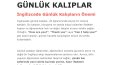 İngilizcede Günlük Kalıpların Önemi