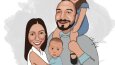 Çift/Aile çizimi