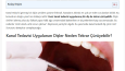 Dentvital – Kanal Tedavisi Üzerine SEO Uyumlu Tanıtım Yazısı