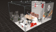 Fuarınız için 3D stand tasarımları oluşturun