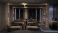 Koyu Tonlarda Villa İç Mekânları