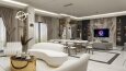Tasarımını üstlendiğim villanın giriş ve salon alanları 