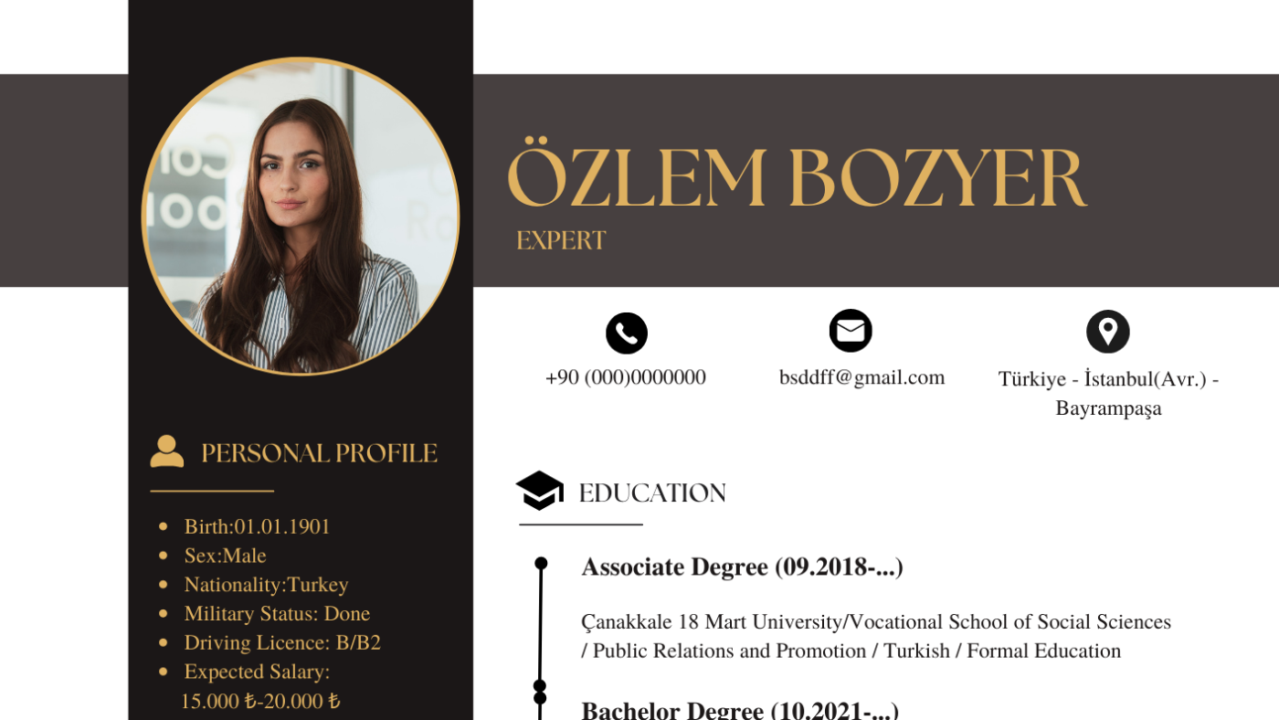 Ben, ingilizce-italyanca-türkçe cv hazırlıyorum - mervegulakkus97 | Bionluk