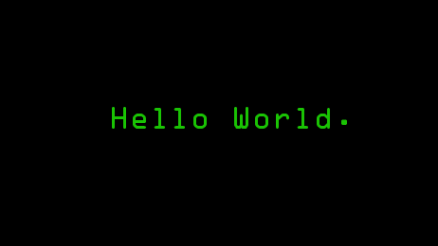 Код hello world