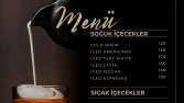 Restoran menü tasarımı