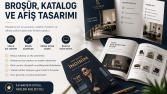 Ben, sizler için lüx broşür, katalog ve afiş tasarlarım