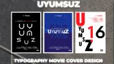 Uyumsuz filmi için tipografik kapak tasarımları