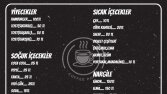cafe için menü