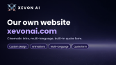 XEVON AI - Animasyonlu Çok Dilli Kurumsal Web Sitesi