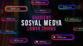 Gradient Sosyal Medya Lower Third