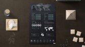 CV / Portfolio - Black & Blue Theme (Page 2/2)