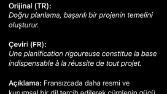 Fransızca Çeviri örnekleri