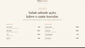 Kafe & Restoran için Menülü Web Sitesi - Örnek Çalışma