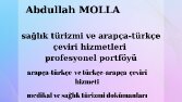  Sağlık Turizmi ve Arapça-Türkçe Çeviri Hizmetleri Profesyonel Portföyü