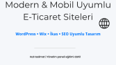 Modern ve Mobil Uyumlu E-Ticaret Sitesi Tasarımı