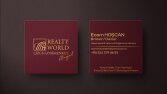 Realty World Çizgi Gayrimenkul İçin Kurumsal Kartvizit