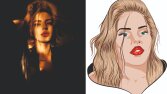 Fotoğraflarınızı karikatür olarak logo yapabilirim