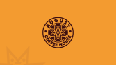 August Coffee House logo tasarım çalışması