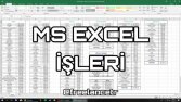 MS Excel İşleri