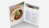 Korean Food Brochure Design