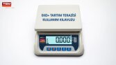Elektronik baskül kullanım kılavuzu