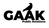 Gaak PR için hazırlamış olduğum logo tasarımı