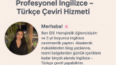 Profesyonel İngilizce-Türkçe Çevirmenlik