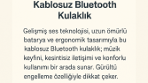 Ürün: Kablosuz Bluetooth Kulaklık