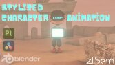 3D Stilize Karakter Döngü Animasyonu