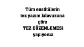 Tez Düzenlemesi