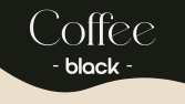 Coffee Black Logo çalışması
