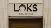 LOKS Steak & Wine Restaurant Logo Design