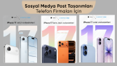 Sosyal medya post tasarımları telefon firmaları için.