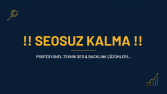 E-Ticaret & Web Siteleri İçin Profesyonel SEO