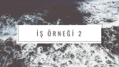 Altyapı Örneği