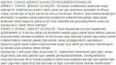 Azerice Hukuki Çeviri