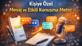 Kişiye özel mesaj ve etkili konuşma metinleri