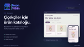 Çiçekçiler için ürün kataloğu konsepti